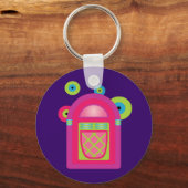 Neon Jukebox Sleutelhanger (Voorkant)