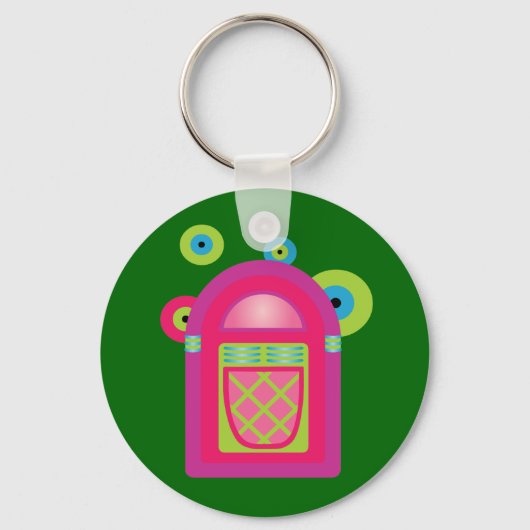 Neon Jukebox Sleutelhanger (Voorkant)