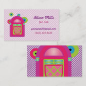 Neon Jukebox Visitekaartje (Voorkant / Achterkant)