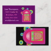 Neon Jukebox Visitekaartjes (Voorkant / Achterkant)