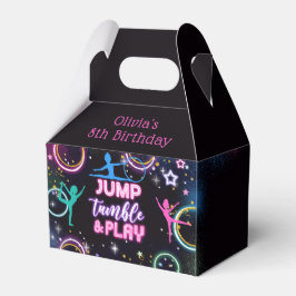Neon Jump Tumble Play Verjaardagsfeestje Favor Box Bedankdoosjes