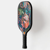 Neon Jungle Disco Bal | Funky Retro Monogram Pickleball Paddle (Links)