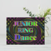 NEON JUNIOR RING INVITATION KAART (Staand voorkant)