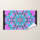 Neon kaleidoscoop , mandala bad handdoek (Handdoek)