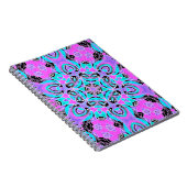 Neon kaleidoscoop , mandala notitieboek (Rechterzijde)