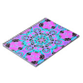 Neon kaleidoscoop , mandala notitieboek (Linkerzijde)