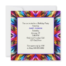 Neon Kaleidoscoop Verjaardagsfeestje