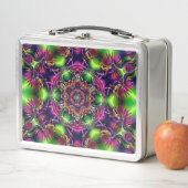 Neon Kaleidoscope Metall Brotdose (In situ)