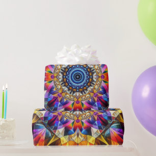 Neon Kaleidoscrope Abstract Cadeaupapier