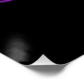 Neon Karaoke Mics en Text Perfect Poster (Hoek)