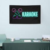 Neon Karaoke Mics en Text Spandoek (Beurs)