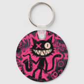 Neon Kat Chaos Sleutelhanger (Achterkant)
