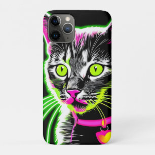 Neon Kat Feline Art Case-Mate iPhone Case