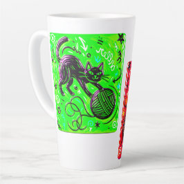 Neon Kat Koffie Latte Mok