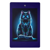 Neon Kat Levendig Achtergrond-97948 Mini Klembord (Achterkant)