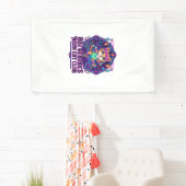 Neon Kat Ontwerp voor Liefhebbers van Grappige Kat Spandoek (Insitu)