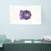 Neon Kat Ontwerp voor Liefhebbers van Grappige Kat Spandoek (Beurs)