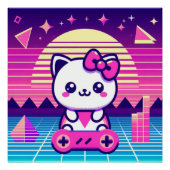 Neon Kat Perfect Poster (Voorkant)