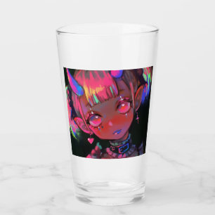 Neon Kawaii Duivel Meisje Pastel Goth Glas