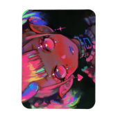 Neon Kawaii Duivel Meisje Pastel Goth Magneet (Verticaal)