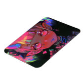 Neon Kawaii Duivel Meisje Pastel Goth Magneet (Linkerzijde)