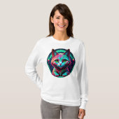 Neon Kawaii Kitten T-shirt (Voorkant volledig)