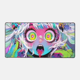 Neon Kawaii Shockwave: psychedelische anime Bureaumat