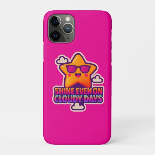 Neon Kawaii Star beroemd gemaakt door Shine Even O Case-Mate iPhone Case (Achterkant)