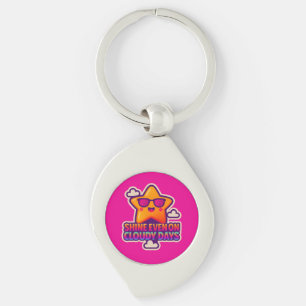 Neon Kawaii Star beroemd gemaakt door Shine Even O Sleutelhanger
