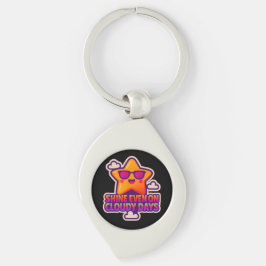 Neon Kawaii Star beroemd gemaakt door Shine Even O Sleutelhanger