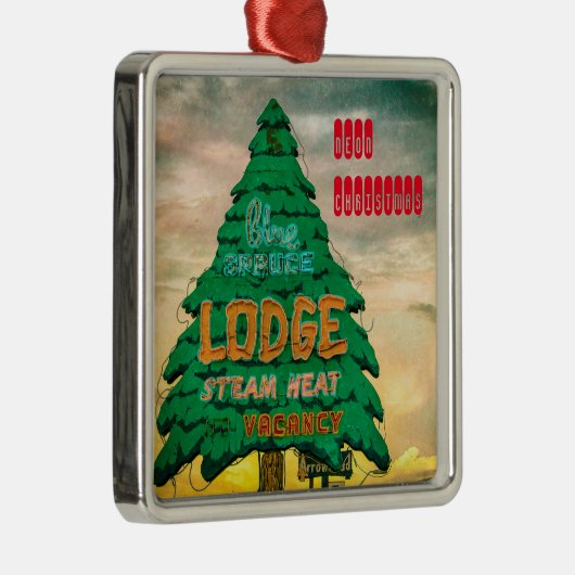 Neon kerstboomversiering metalen ornament (Rechts)