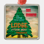 Neon kerstboomversiering metalen ornament (Voorkant)