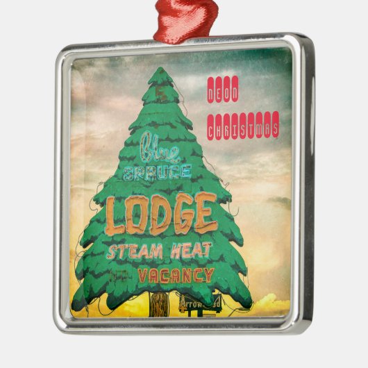 Neon kerstboomversiering metalen ornament (Links)