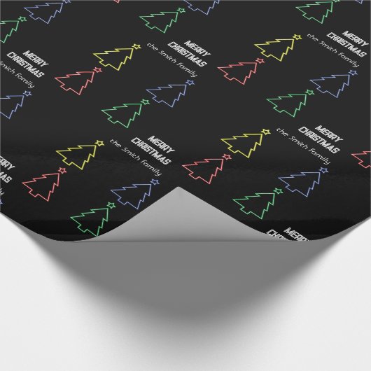 Neon kerstinpakken papier (Hoek)