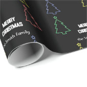 Neon kerstinpakken papier (Rol Hoek)