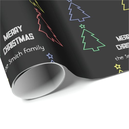 Neon kerstinpakken papier (Rol Hoek)