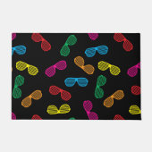 Neon Klassieke Zonnebril Patroon Deurmat (Voorkant)