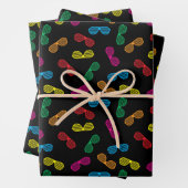 Neon Klassieke Zonnebril Patroon Inpakpapier Vel (In situ)