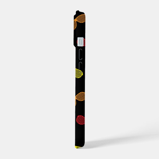 Neon Klassieke Zonnebril Patroon iPhone 15 Case (Linkerkant)
