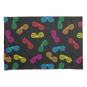 Neon Klassieke Zonnebril Patroon Kussensloop (Voorkant-Rechts)