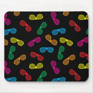 Neon Klassieke Zonnebril Patroon Muismat
