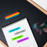 NEON KLEUR BLAUW ZILVERGROEN PAARSE KINDER NAAM LABELS<br><div class="desc">Dit palet combineert strakke en metaalachtige tinten met poppen levendige kleuren, die een futuristische en hightech sfeer weerspiegelen. Deze kleuren zijn levendig en kunnen een pop helderheid toevoegen aan uw opvallende en aantrekkelijke labels voor voedingsmiddelen en drink. Futura is een klassiek sans-serif dat geliefd is om zijn innovatieve ontwerp en...</div>