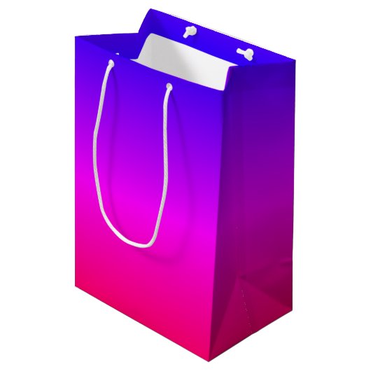 Neon Kleur Cadeautas (Voorkant Gekanteld)