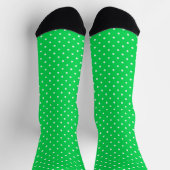 Neon kleur met witte stippen. sokken (Top)