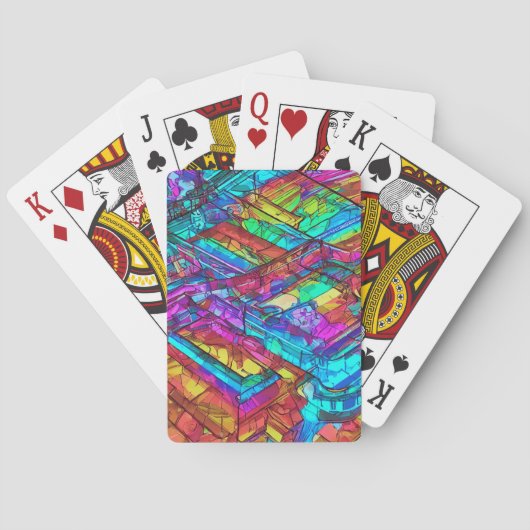 Neon Kleur Pokerkaarten (Achterkant)