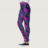 Neon Kleur Rozen Leggings (Links)