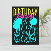 Neon kleur Vrijdag feestdagen sjabloon Kaart (Staand voorkant)