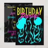 Neon kleur Vrijdag feestdagen sjabloon Kaart (Voorkant / Achterkant)