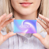 Neon Kleuren Abstracte Holografische Eenvoudige El Visitekaartje