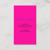 Neon kleuren ananas logo visitekaartje (Achterkant)